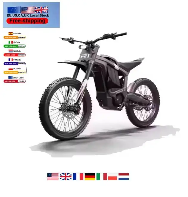 Electric Dirt Bike Electric Bicycle Enduro Electric Bike E-bike Electric K5 e-bike 72v 12000w Ebike Most Powerful ORANGE