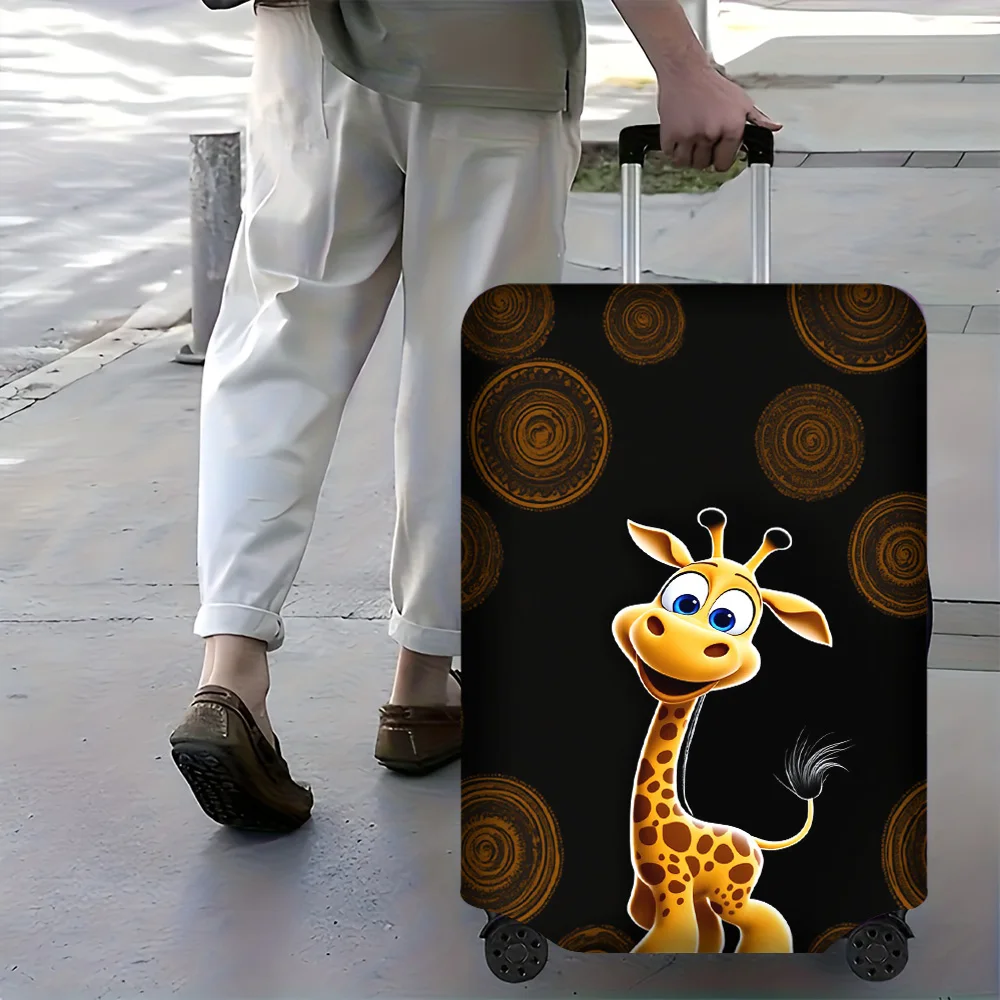 

1-Piece Giraffe Print luggage cover Set for luggage covers 18 – 32 inches; dust and elastic travel accessories to effectively