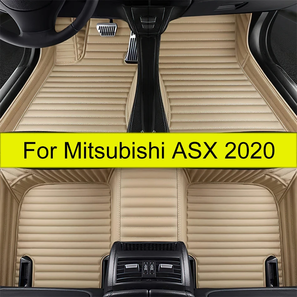 Alfombrillas de coche para Mitsubishi ASX 2020, almohadillas personalizadas para los pies del automóvil, cubierta de alfombra, accesorios interiores