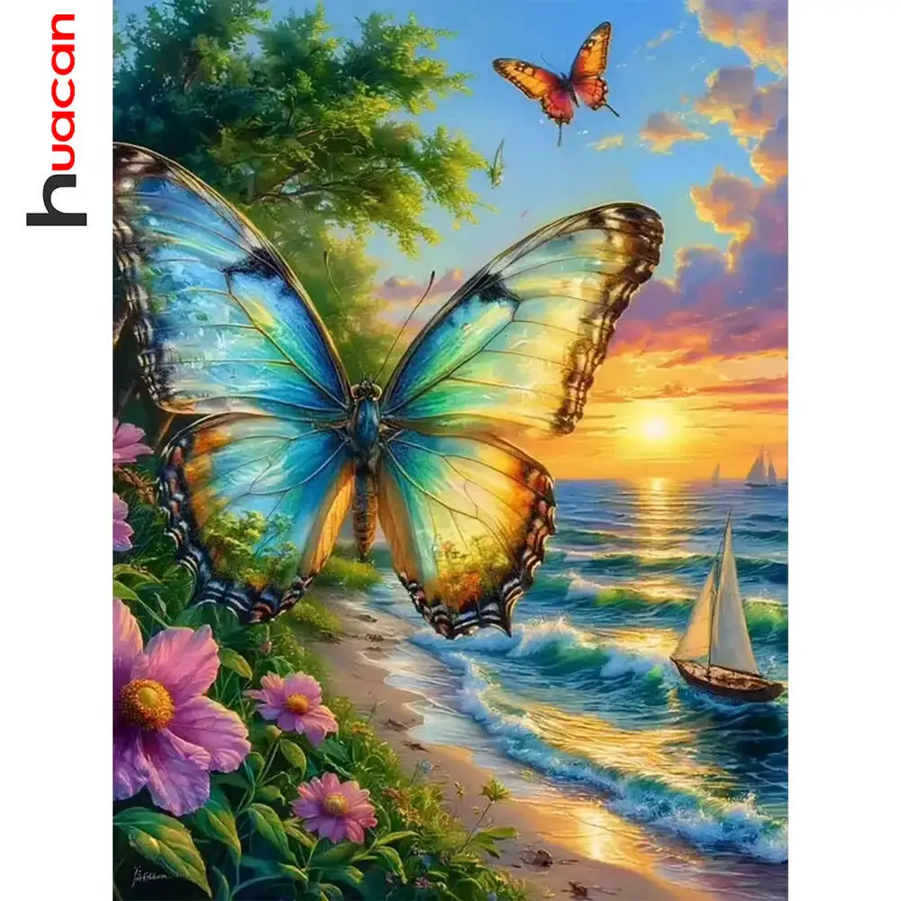 

Huacan полная квадратная круглая дрель алмазная живопись роза звездное небо Алмазная мозаика пейзаж искусство декоративные картины