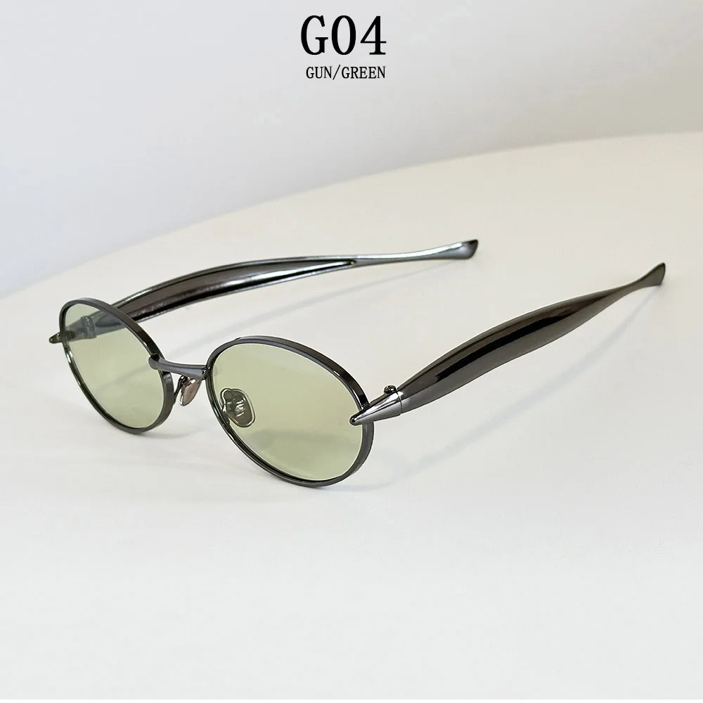 Neue Mode Oval Sonnenbrille Frauen Steampunk Gläser Vintage Sonnenbrille Luxus Dropshipping Lunette Soleil Femme Zonnebrillen Dames – Detail 7