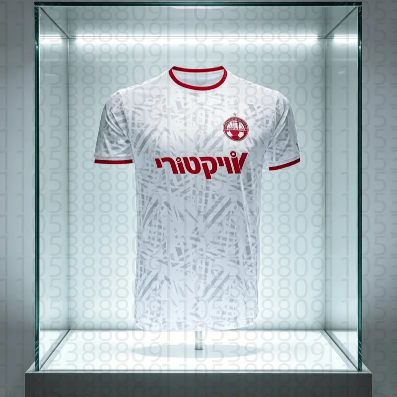 2026 Neues Hapoel Beer Sheva Heim-Fußballtrikot aus Israel, Komfortables, Schnell Trocknendes und Atmungsaktives Sport-Oberteil - Eltern-Kind – Detail 5