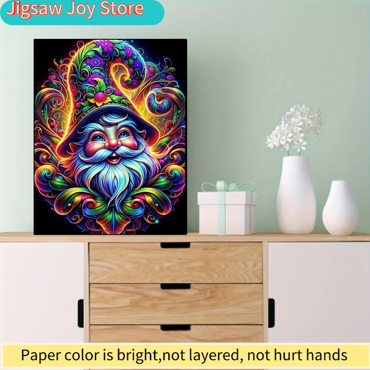

Colorful Gnome DIY Diamond Painting Kit - Home Wall Decor, Handmade Art, Enhances Handicraft Skills, Exercises Mental Agility,