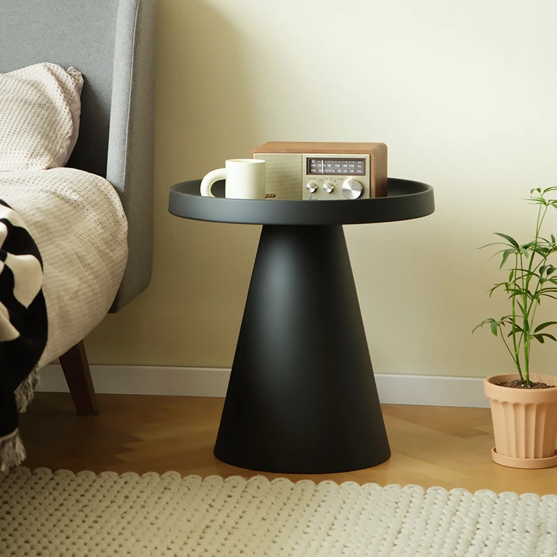 

Creative Living Room Coffee Table Small Circular Mesas Sofa Side Tables Light Luxury Bedside Corner Tables Furniture Iron Art