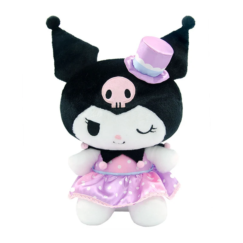 NEUE Sanrio Plüsch Puppe Kawaii Kuromi Mit EINEM Hut Anime Plüsch Mode Boutique Puppe Gefüllte Kissen Nette Mädchen Geburtstag Geschenke Spielzeug