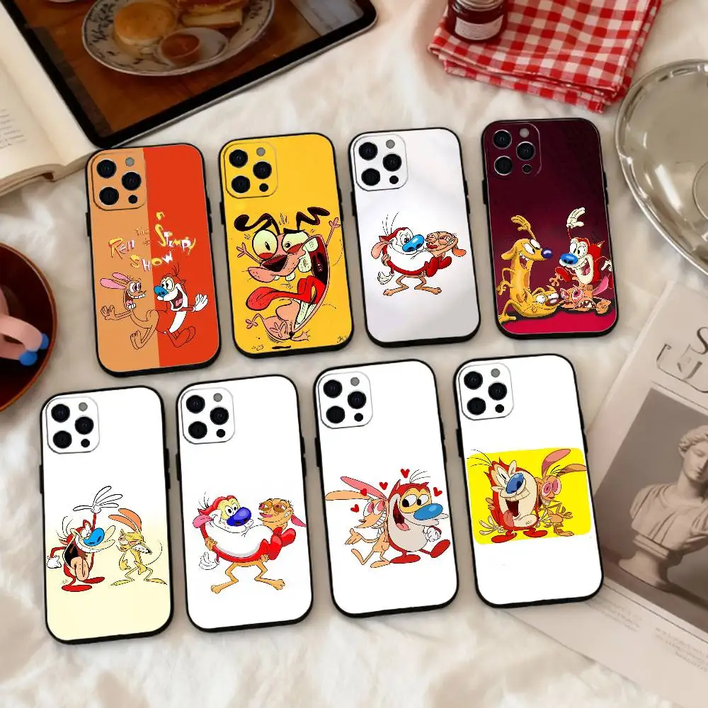 

The R-Ren and Stimpy Show Cute Phone Case Silicone Soft For IPhone 17 16 15 14 13 12 11 X XR Plus Pro Max Plus