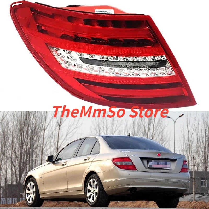 For Benz W204 C-Class C180 C200 C220 C260 C300 2011 2012 2013 LED taillight assembly Stop Lights reverse light car accsesories