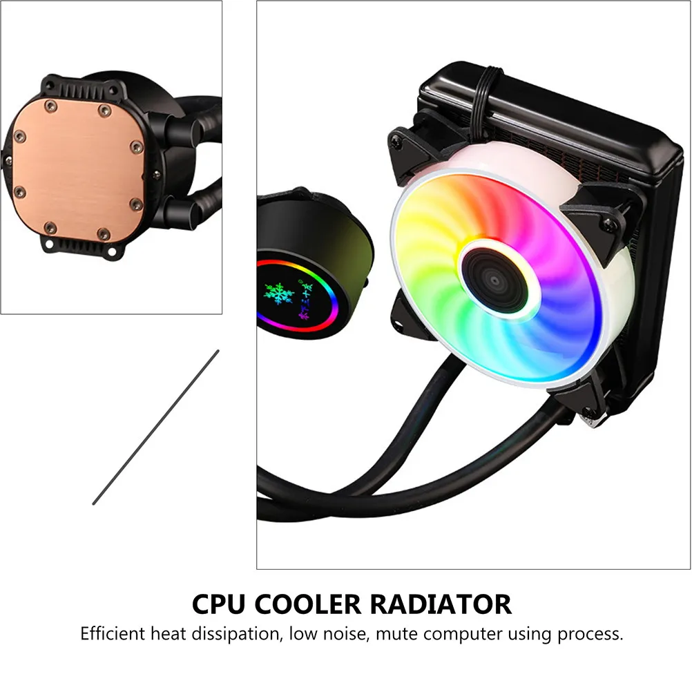 

All-in-One CPU Liquid Cooler 120mm | High Performance Water-Cooled Heat Sink with RGB for Gaming Desktop & Computer Components