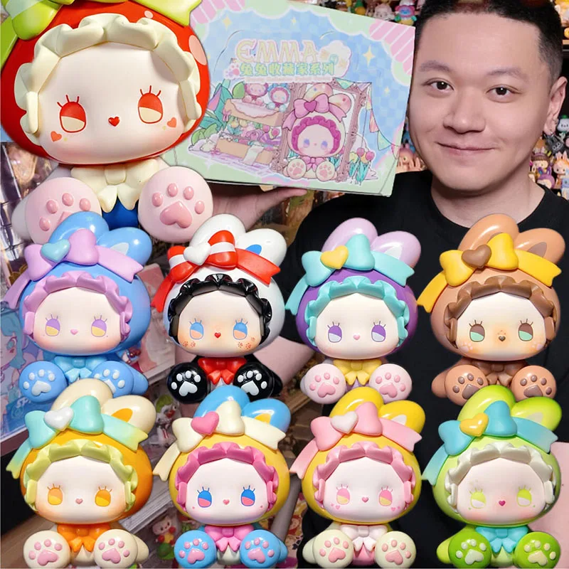 

EMMA Rabbit Collector Mini Blind Box-милая модная кукла ручной работы для девочек, уникальный подарочный орнамент, загадочная коробка