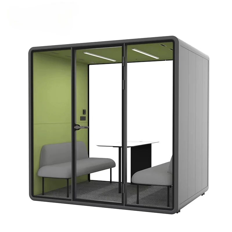 

Soundproof Meeting Room Movable Multi-person Office Pod Customized Office Meeting Booth Sofa Multiple Person Meeting Pods