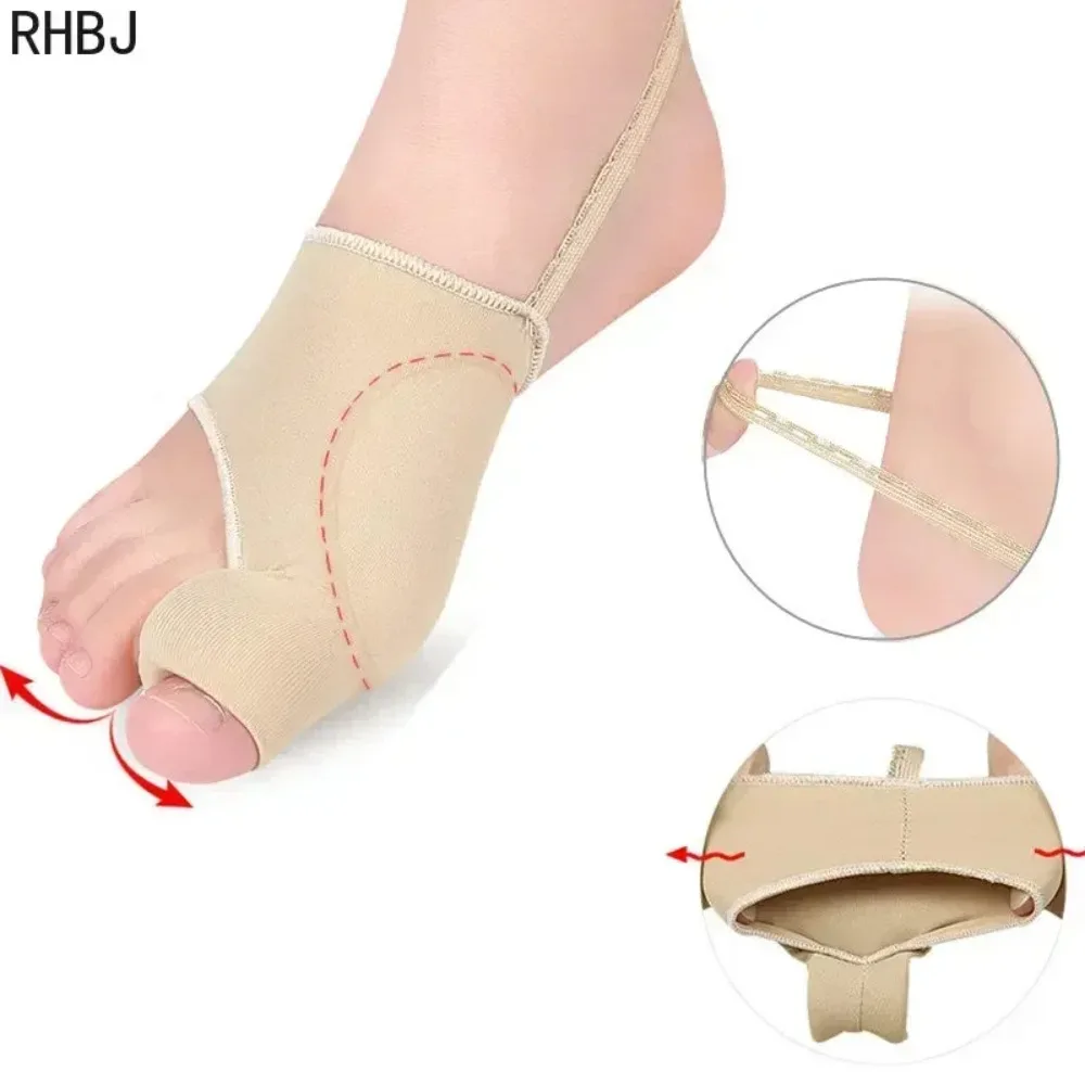 2pcs=1Pair Bunion Corrector Pads Splint for Bunion Pinky Toe Relief Toe Straightener, Big/Little Toe Separator with Anti-Slip