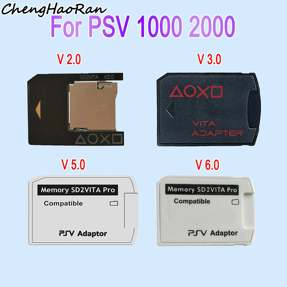 

1 Piece For PSVita PSV 1000 2000 Universal Game SD Card Slot Adapter Version V2 V3 V5 V6 SD2VITA For PS Vita Memory TF Card Slot