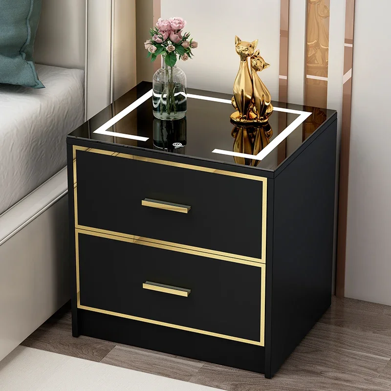 Console Living Room Bedside Table Dressers Cabinets Headboards Bedside Table Smart Comodini Camera Da Letto Bedroom Furniture47