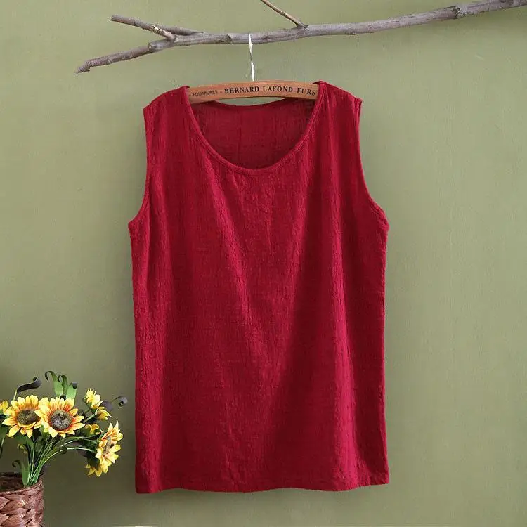 قميص نسائي فضفاض من القطن والكتان للربيع والصيف، ملابس خارجية، طبقة أساسية، سترة مريحة بأسلوب عملي، لون واحد، للاستخدام المنز... #2