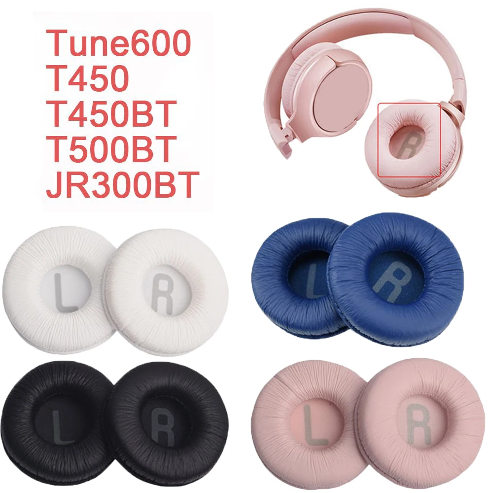 1Pair 70mm Ear Pads Soft Foam Cushion Cover for JBL Tune 600 T450 T450BT T500BT JR300BT Headset Replacement Headphone Accessory