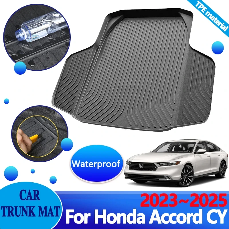 

Car Trunk Cushion For Honda Accord CY 2023 2024 2025 TPE Floor Mats Cargo Cover Anti-dirty Carpet Liner Storage Pad Accessories