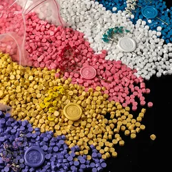 200pcs Per Bag Sealing Wax Beads Lustrous Wax  Stamp Wax Particals DIY Wedding Invitation Decoration Craft Wax Card Making Tools