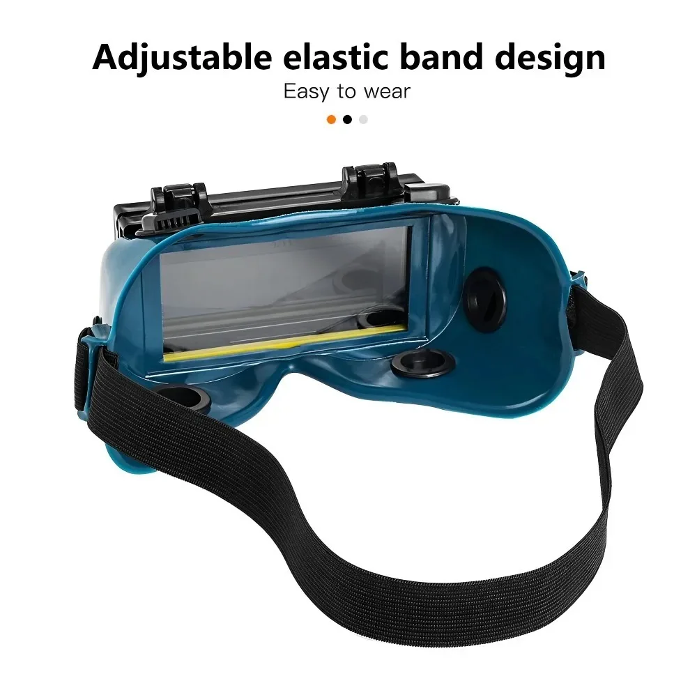 

Solar Energy Welding Mask Auto Darkening Multipurpose Welding Helmet Eyes Goggle Adjustable Band Welder Glasses