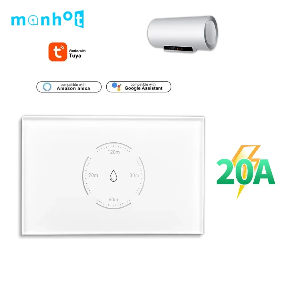 Wifi Smart Boiler Switch Water Heater Switches 4400W 20A Tuya US Standard App Control Timer for Voice Alexa Google Home