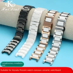 High quality Ceramic Watchband for GC Guess Rossini MK Watches Band 20*11mm 18*10mm 16*8mm Men's Women's Strap Watch Accessories