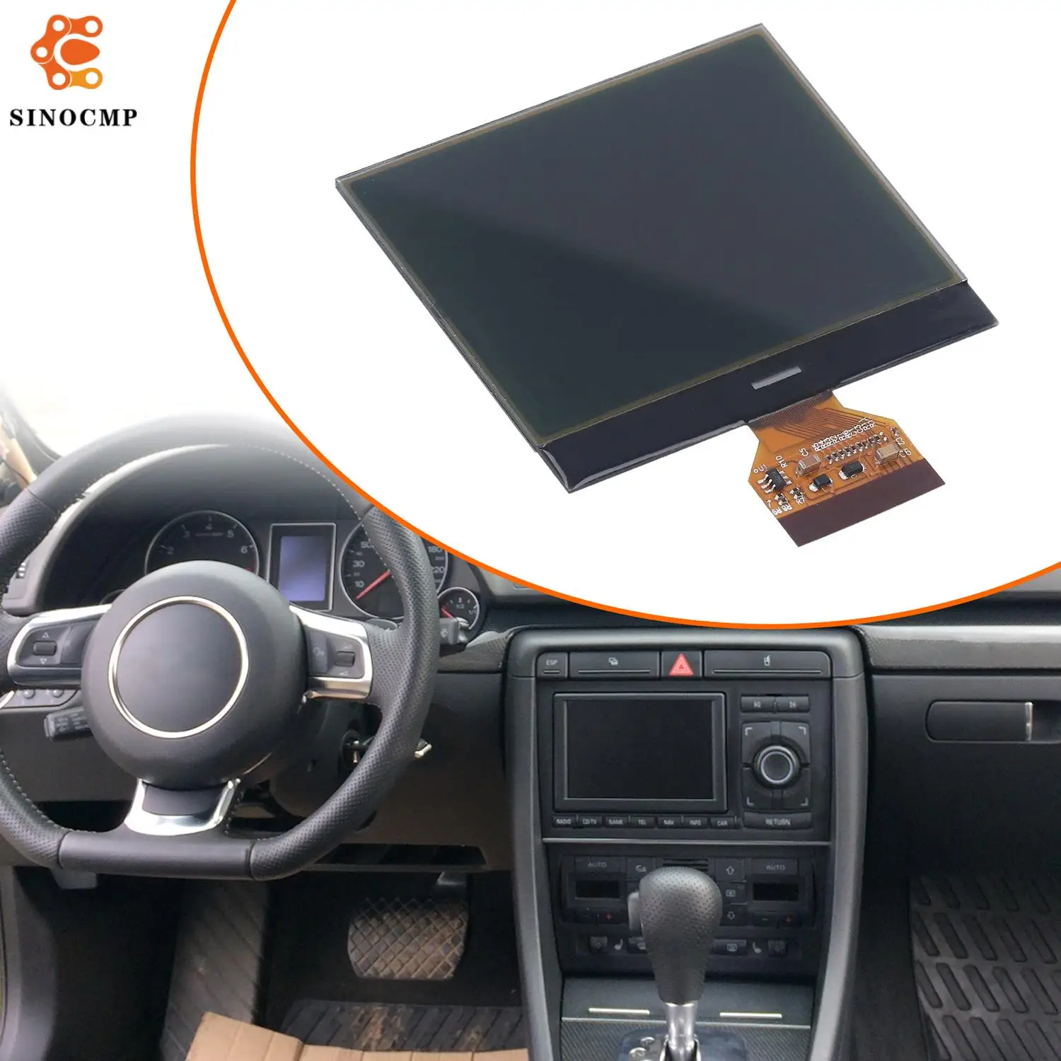 

Car Screen Instrument Cluster LCD Screen Display For Audi A4 B6 B7 2002-2008 Instrument Cluster Speedometer Screen Accessories