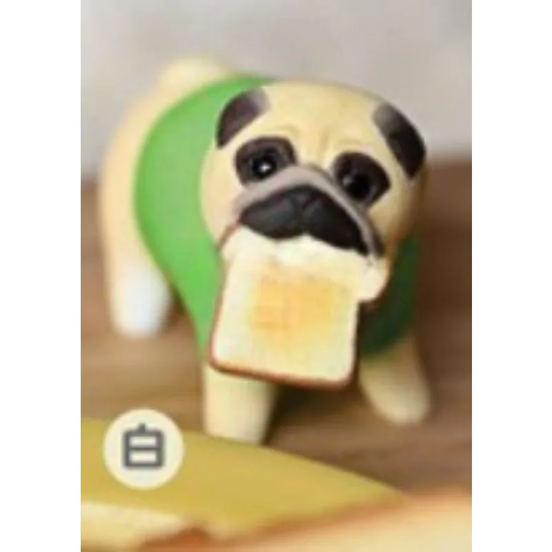 Original Stasto Gashapon Walking Pugs Dog Qversion Mini Animal Anime Action Figure Model Toys Gifts Cartoon Character Collection