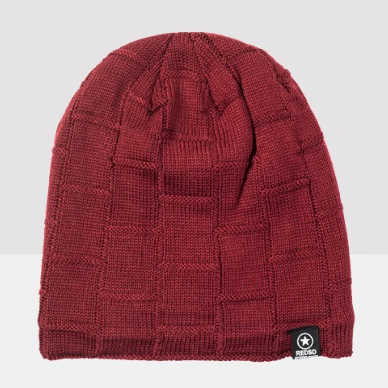 رجل كبير الحجم سميكة بونيه الشتاء الرياضة في الهواء الطلق الدافئة Skullies قبعة الرجال سدادات حماية الأذن قبعة متماسكة يندبروف التزلج القبعات Gorro #3