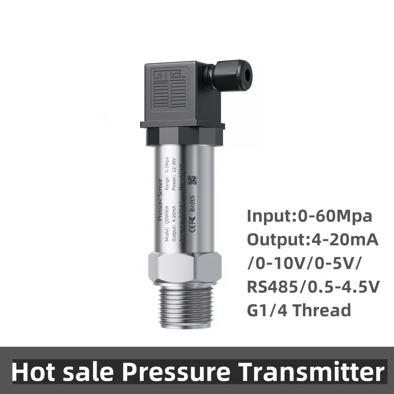 

Water Pressure Transmitter 4 20ma 0to 10 bar Pump Pressure Sensor Transmitter G1/4 Pressure Sensor Transducer For Oscilloscop