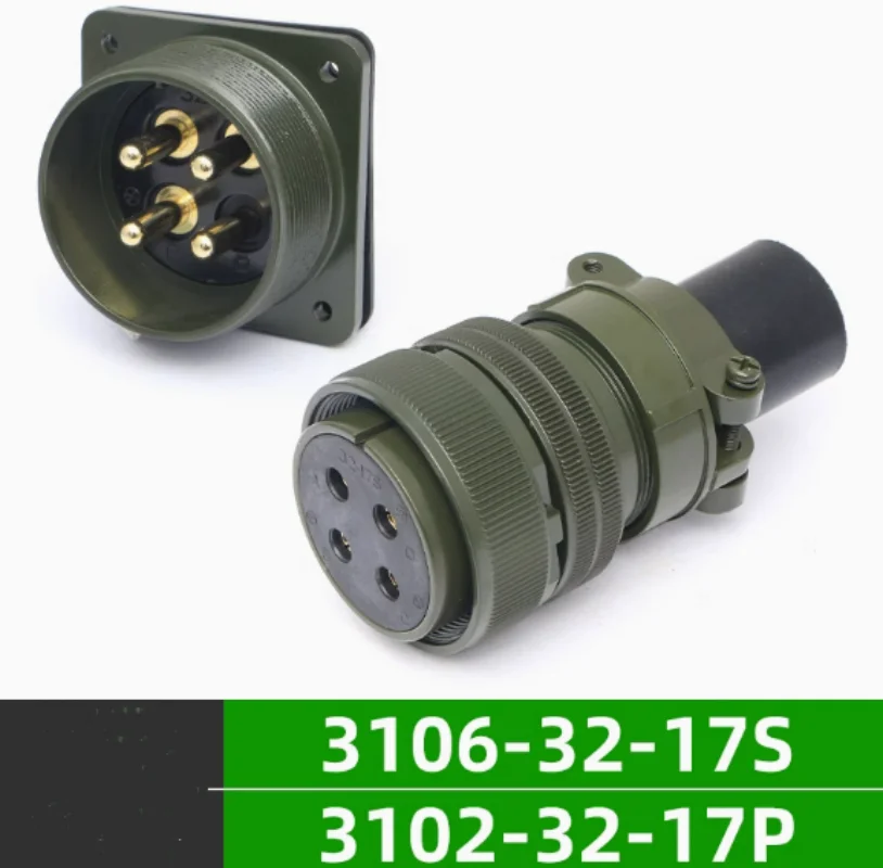 

5015 military standard waterproof aviation plug socket 4-core MS3106A32-17S MS3102A32-17P