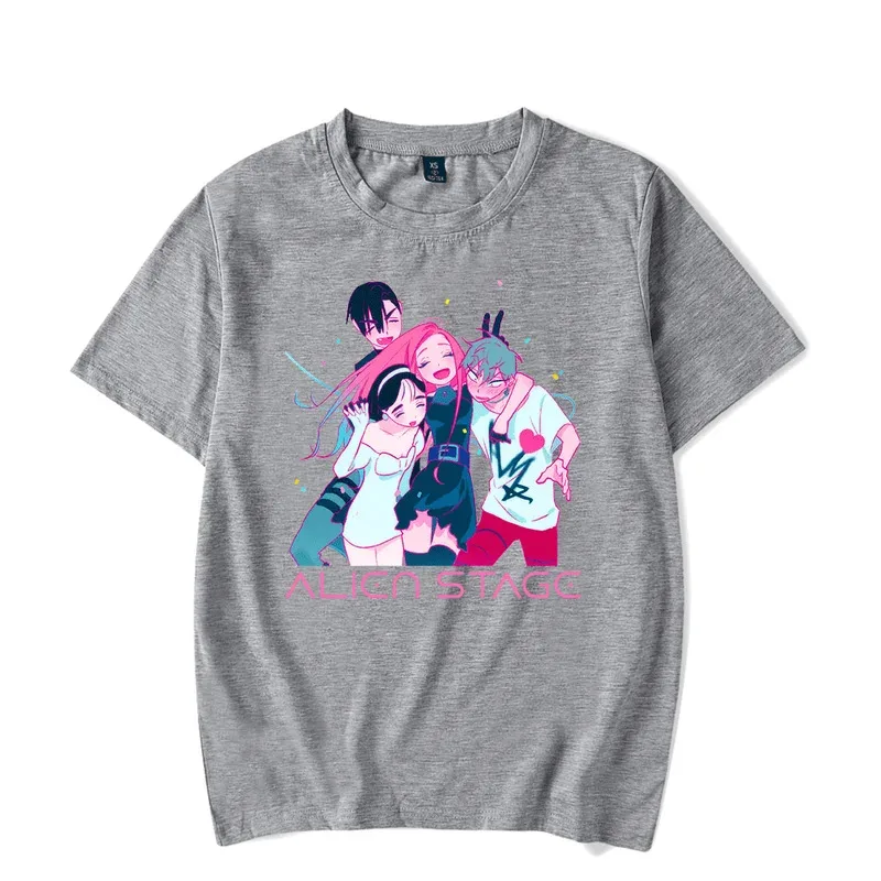 2025 yiyi Alien Stage Merch Camiseta de manga curta ALNST Casual Impresso Harajuku Camisetas Unissex Top Tee