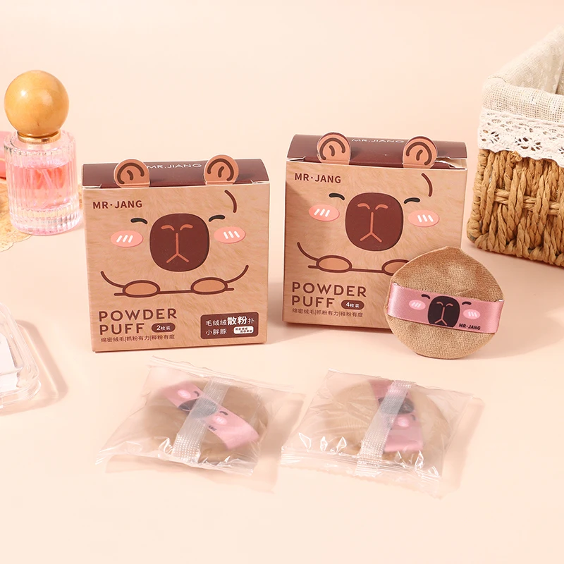 Cartoon Capybara Makeup Sponge Puff Concealer Super Soft Elastic Cotton Face Base Make Up Cosmetic Beauty Tools