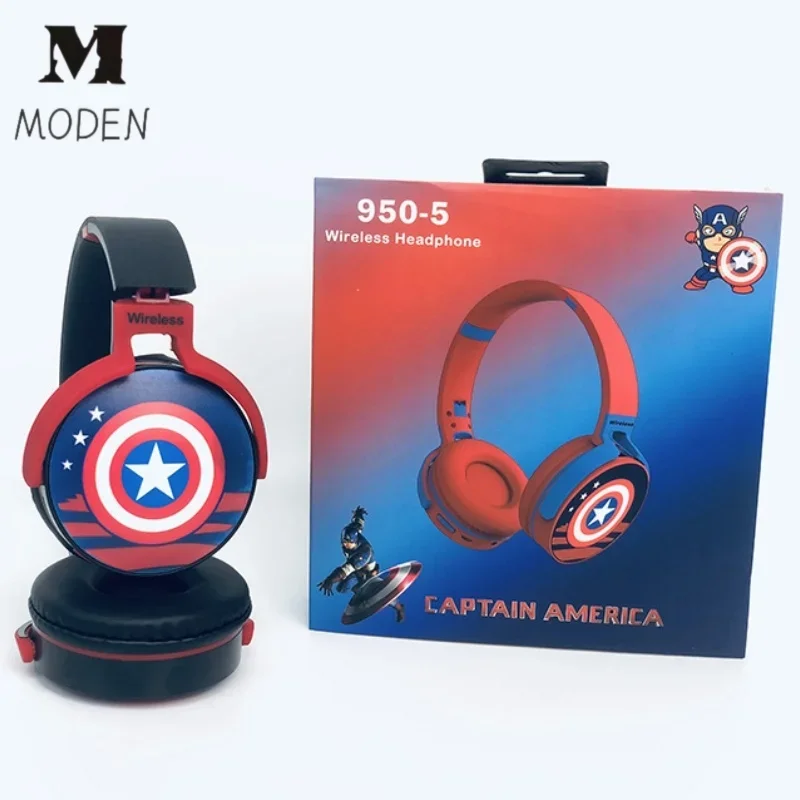 2024 Hot Sales Marvel Computer Headworn Bluetooth Wireless Headphone For Gaming High Sound Quality Big Earmuff With Long Standby