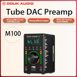 Douk-miniamplificador Digital COAX/OPT, reproductor de Audio con Bluetooth 5,0 integrado, USB, 24B/192K, para el hogar/coche/marino