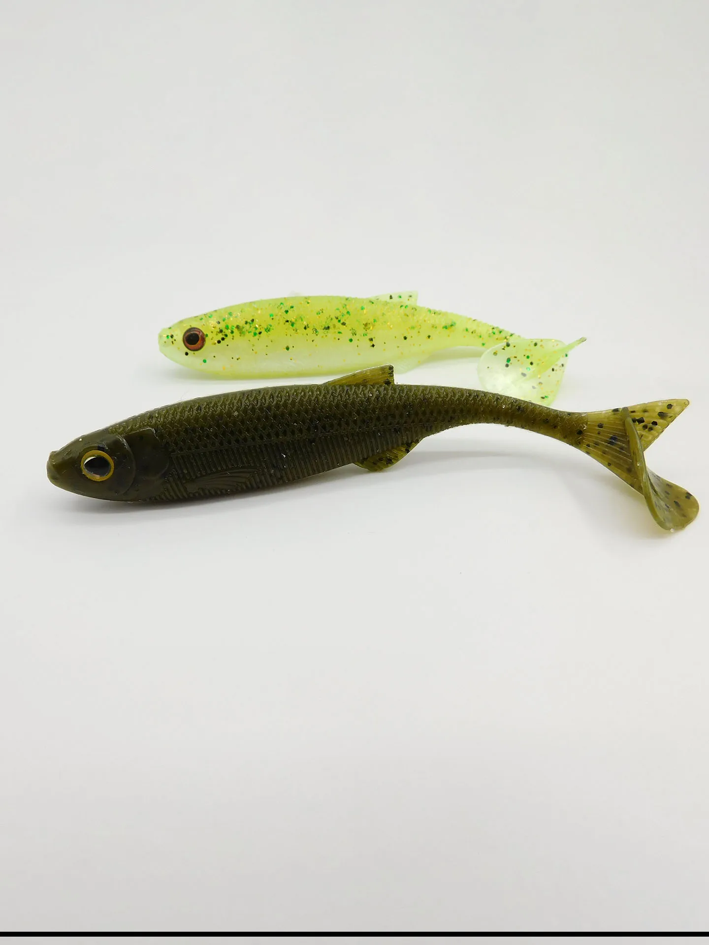 ESFISHING Angelköder Weichköder ACTION SHAD 4 Zoll Kunstköder Plastikköder für Hecht Barsch Bass – Detail 1