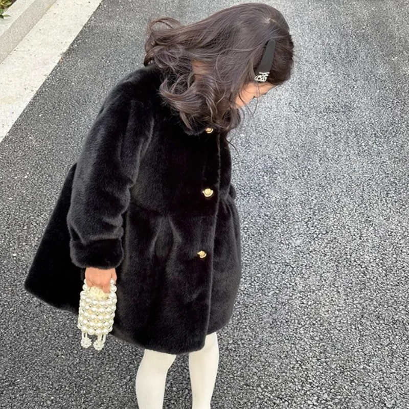 Boy Coat Children Coat Пальто Для Девочки Abrigo Niña Children Thick Fur Coat Girls Coats Winter Clothes for Girls Kids Coats