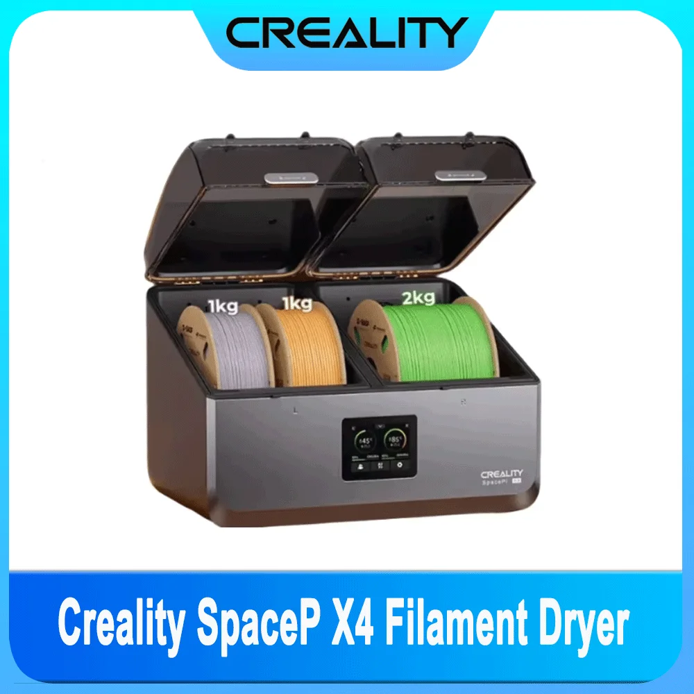 Creality SpacePi X4 Filament Dryer 4 Spools Up To 80℃ Dual Independent Heating Chambers Auto Silent Original for All 3D Printer