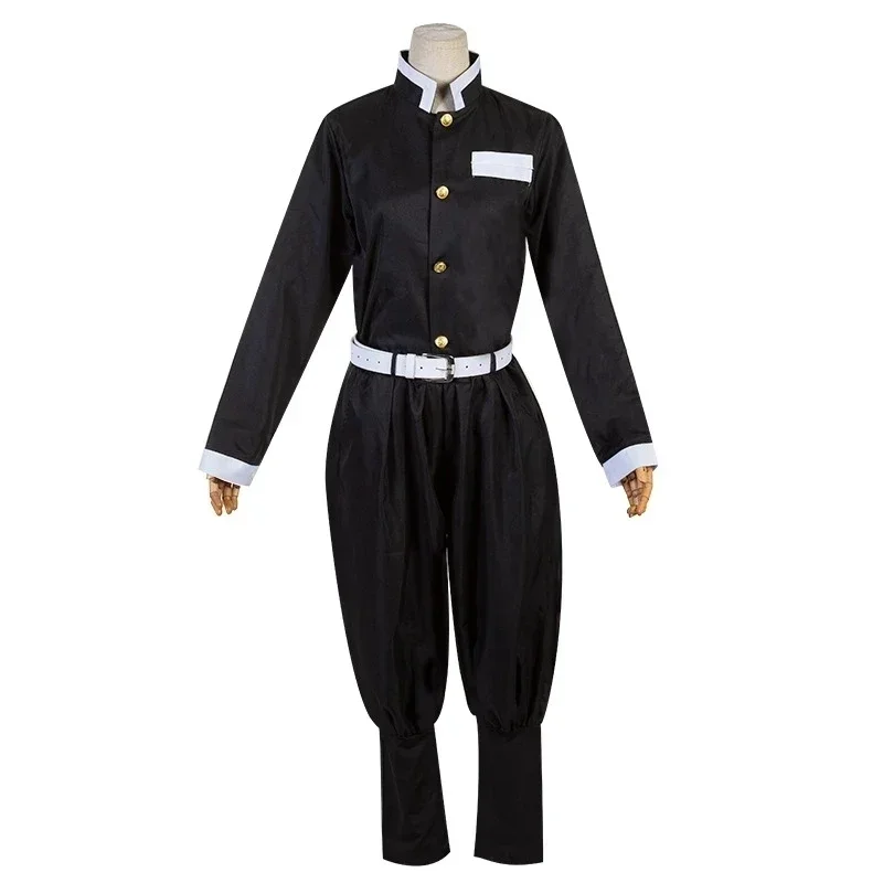 Anime Demon Slayer Kimetsu No Yaiba Kochou Shinobu Cosplay disfraz peluca conjunto uniforme tipo kimono disfraces de Anime de Halloween para chico