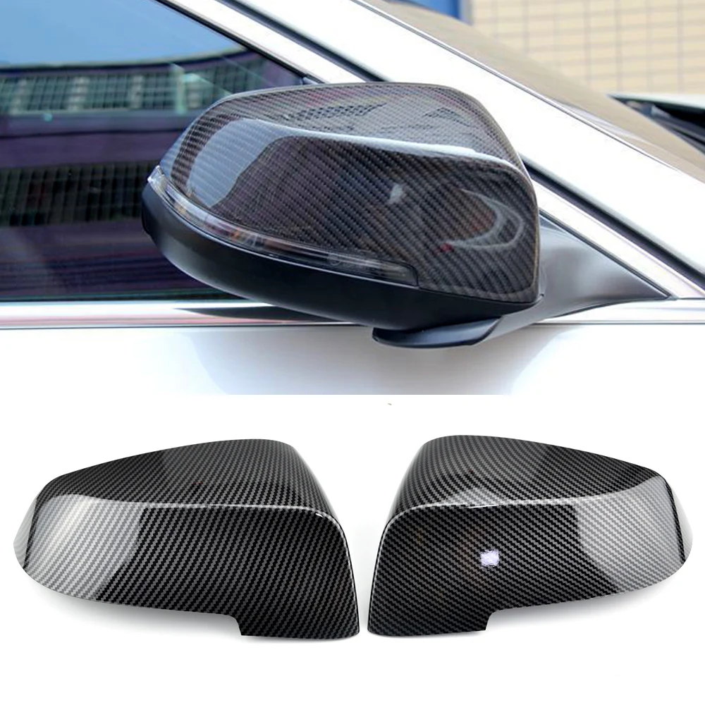 

Rearview Mirror Cover Wing Side Rear view Mirror Cap Fit For Bmw 5 Series F10 F11 F18 LCI 2014-2017 Car Tuning Accessories