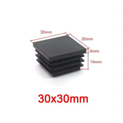 Square Plastic Black Blanking End Caps Furniture Leg Tube Pipe Inserts Plugs Bung Decorative Dust Cover 20x20mm-40x40mm - Image 12