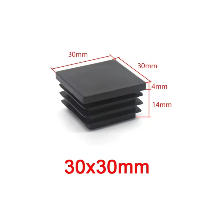 Square Plastic Black Blanking End Caps Furniture Leg Tube Pipe Inserts Plugs Bung Decorative Dust Cover 20x20mm-40x40mm - Image 12