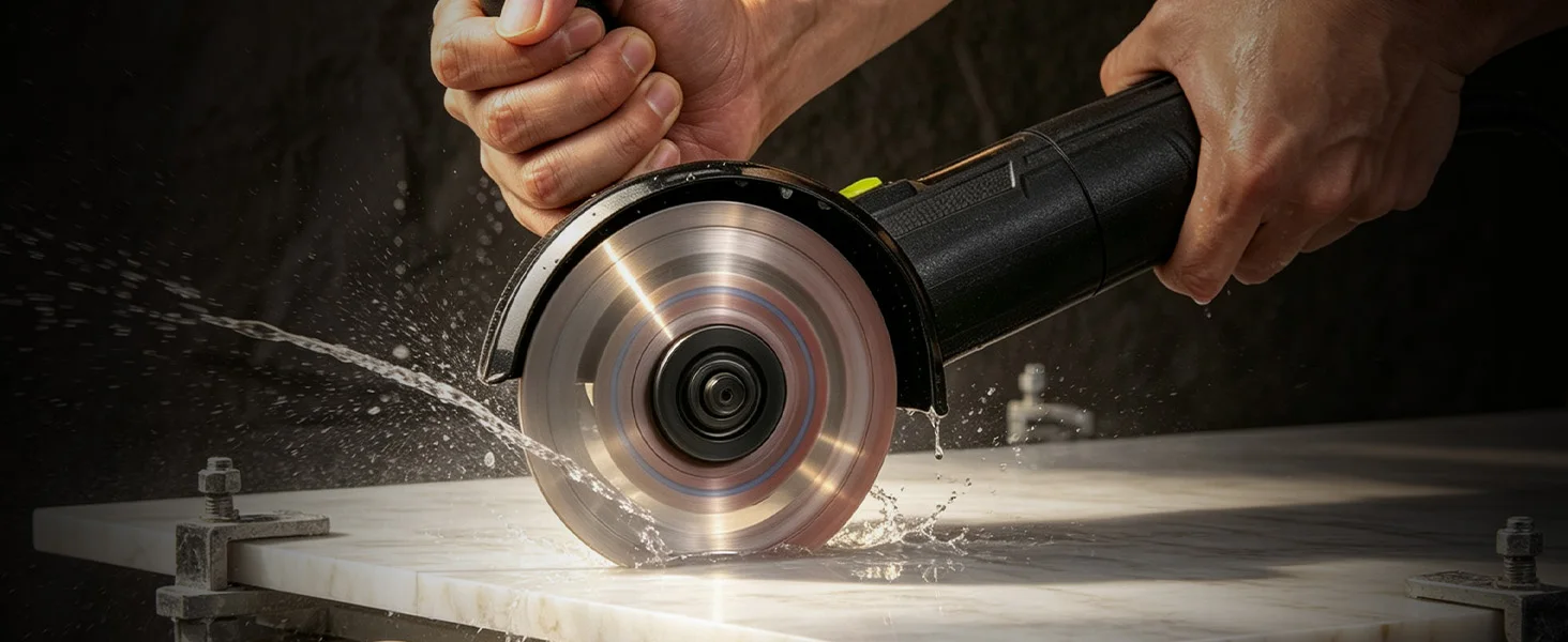 Geinxurn 2/5 Stück Superdünne Diamantsägeblätter für Fliesen (4,5"/5") für Winkelschleifer für 7/8" Schaft Handmarmorschneider – Detail 13