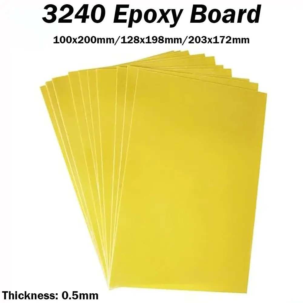 New 3240 Epoxy Board High Temperature Resistant Yellow Circuit Insulation Board Fiberglass Insulation Sheet Battery