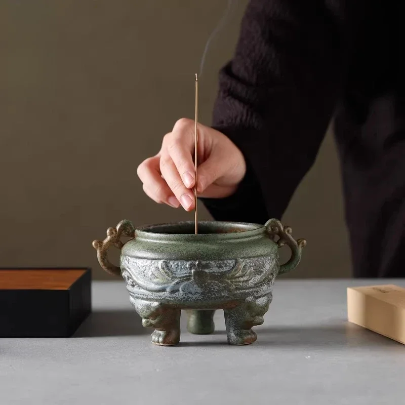 Vintage Incense Burner Kiln Transformed Ceramics Sandalwood Multiple Styles To Choose From Home Decoration Indoor Burnincense