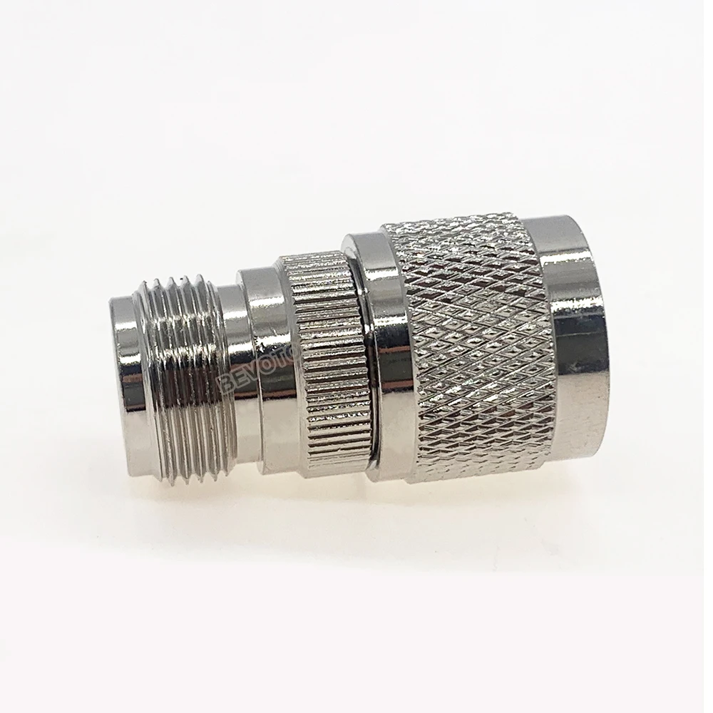 BEVOTOP N Male Plug/N Female Jack Straight N Type Adapter RF Coaxial Connector Copper Nickel Plated High Quality