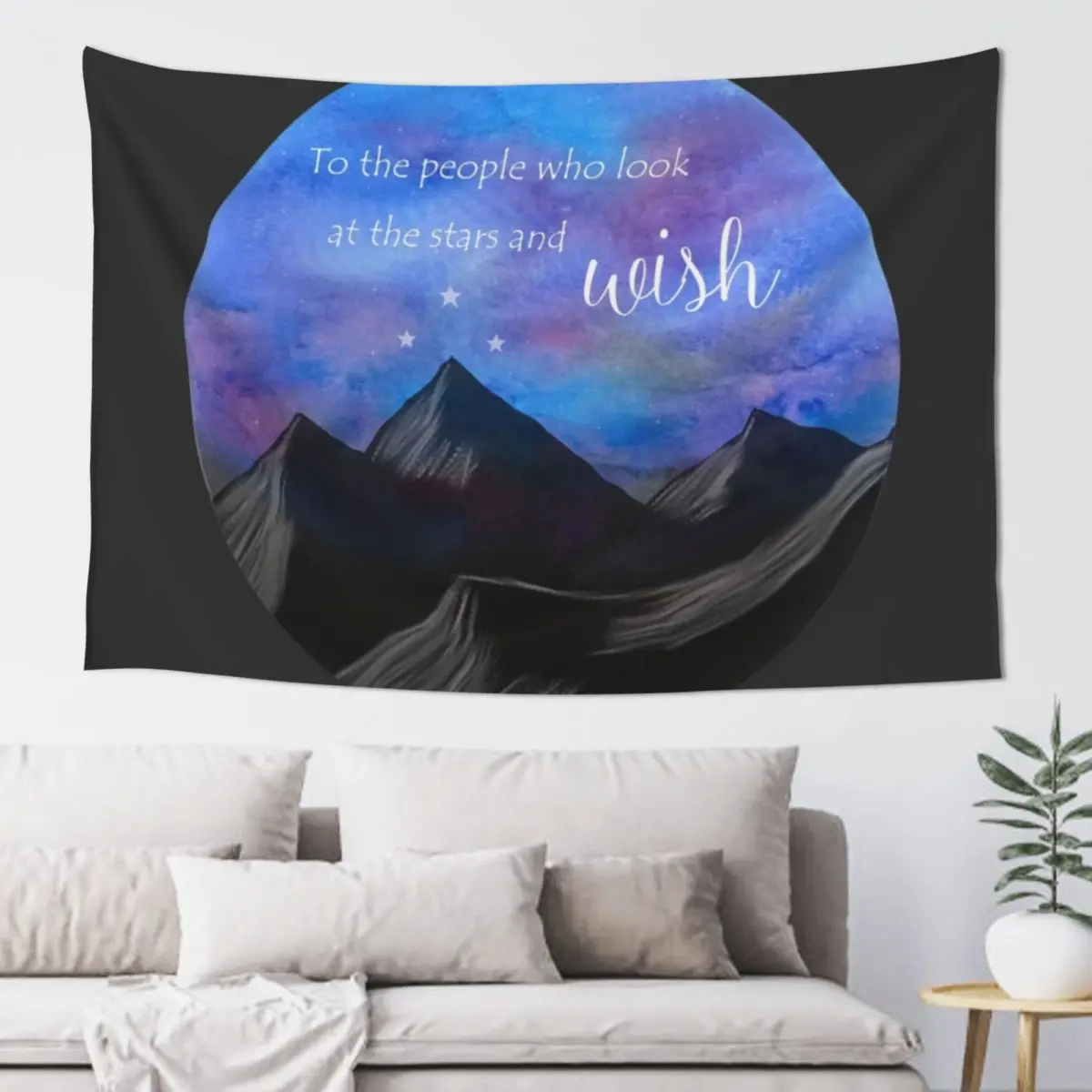 

To the people who look at the stars and wish Tapestry Decoration For Rooms Wallpapers Home Decor Tapestry