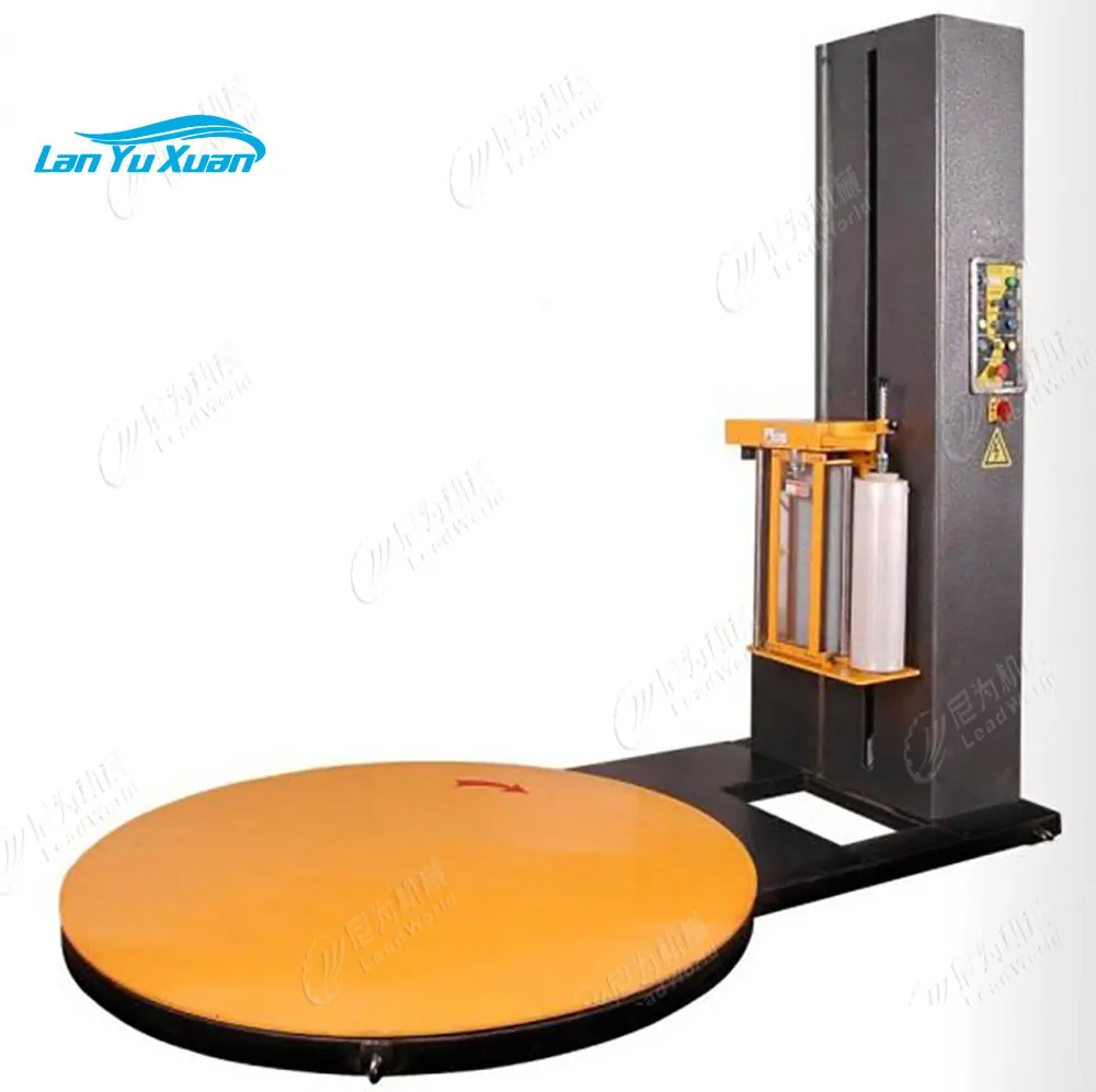 Leadworld Automatic Packaging Machine Pallet Stretch Film Plastic Packing Machine Luggage Wrapping Machine