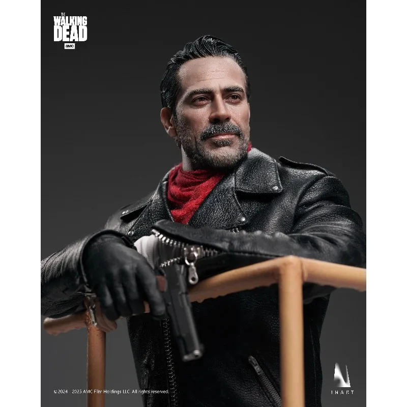 Brand New In Stock INART The Walking Dead Season 8 Negan Smith Movable Collectible Action Figure Model Toys Gifts For Fans view 2