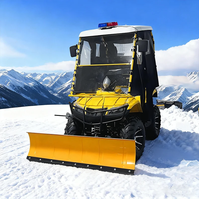 مصنع توريد مكنسة ركوب متعددة الوظائف بالجملة مجرفة القيادة الشتاء منفاخ الثلج تسليم سريع ركوب على Snowplow #3
