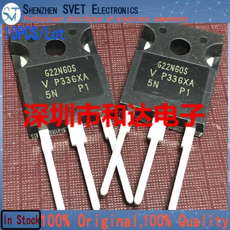 10PCS/Lot G22N60S SIHG22N60S  M0S TO-247 600V 22A  Imported Original And New In Stock 100%Test