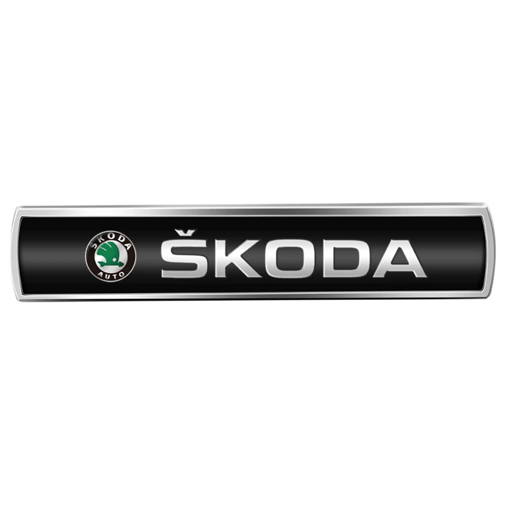 1pc Metal Simplicity Edition For Auto Adhesive Emblem Rear Sticker Car Stickers For skoda Octavia Rapid Fabia Superb Kodiaq